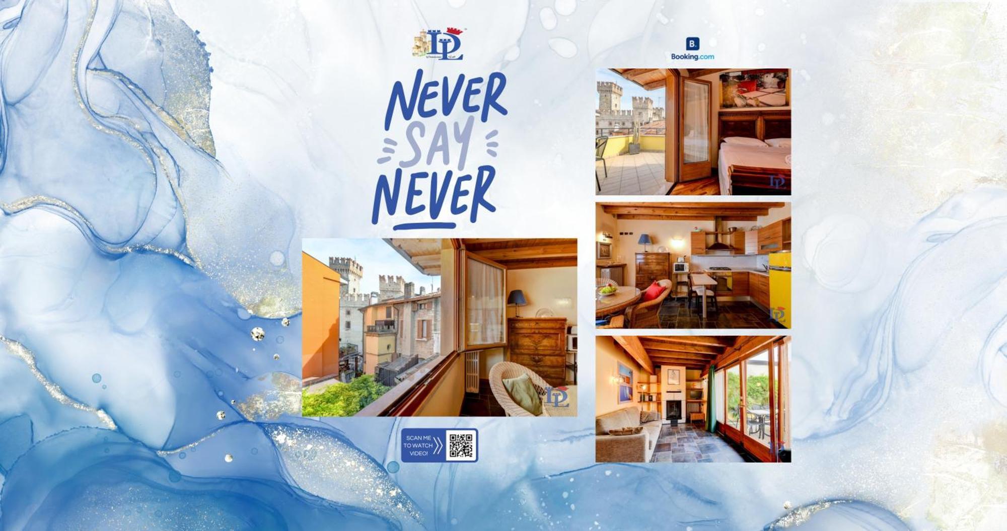 Desenzanoloft Official Partner Marriott Homes & Villas -Penthouse Never Say Never Sirmione Castle View Buitenkant foto